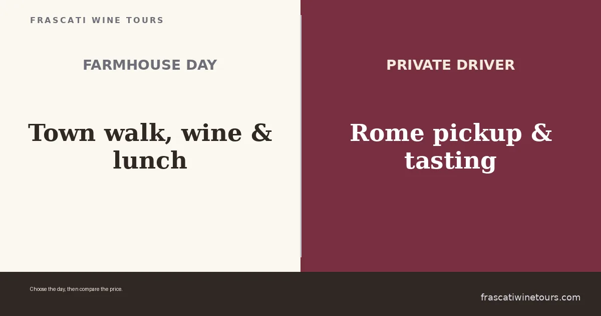 Which Frascati Wine Tour Should You Choose?